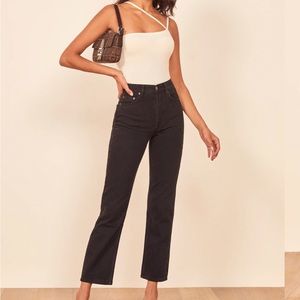 Reformation Petites Cynthia High Rise Straight Jeans NWT